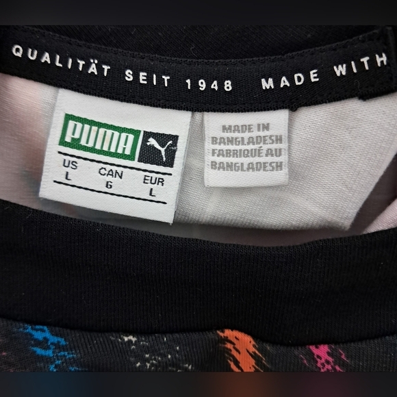 Puma Classics Clash All Over Print Cutout Dress Size L - Picture 4 of 16